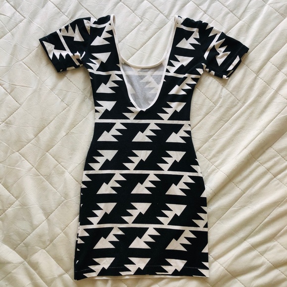 American Apparel Geometric Body-Con Dress - Picture 2 of 4